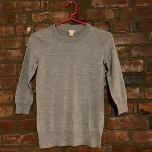 J.Crew Grey Merino Wool Sweater * XS